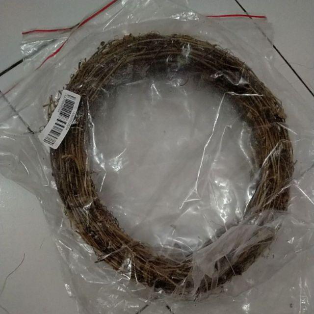 Ring Rotan Diy Wreath Flowers Bulat Kayu Shabby Chic Nordic