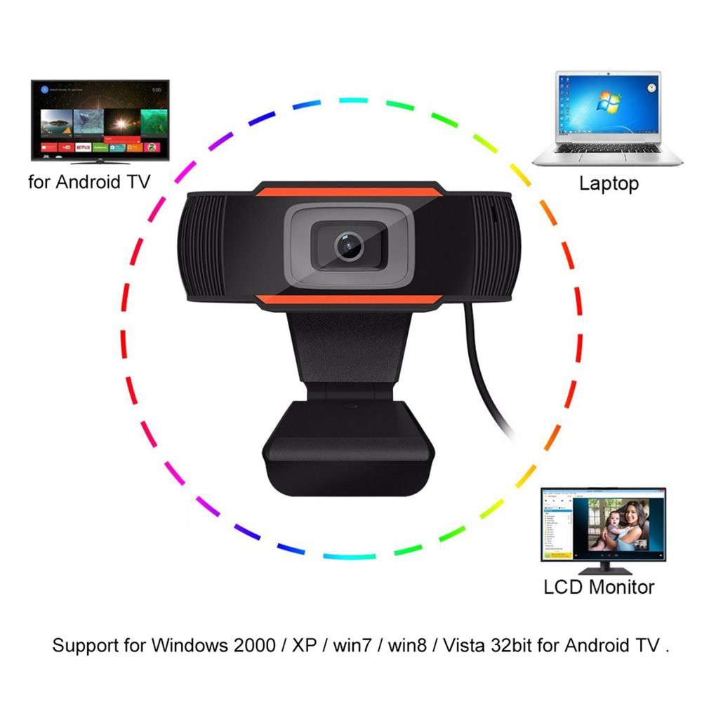 Kamera Web cam Webcam 1080P HD Dengan MIC Komputer Untuk Laptop PC Skype MSN camera handphone