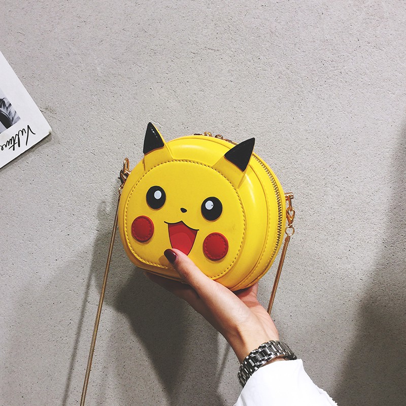 TAS SELEMPANG KECIL WANITA IMPORT KARAKTER PIKACHU LUCU