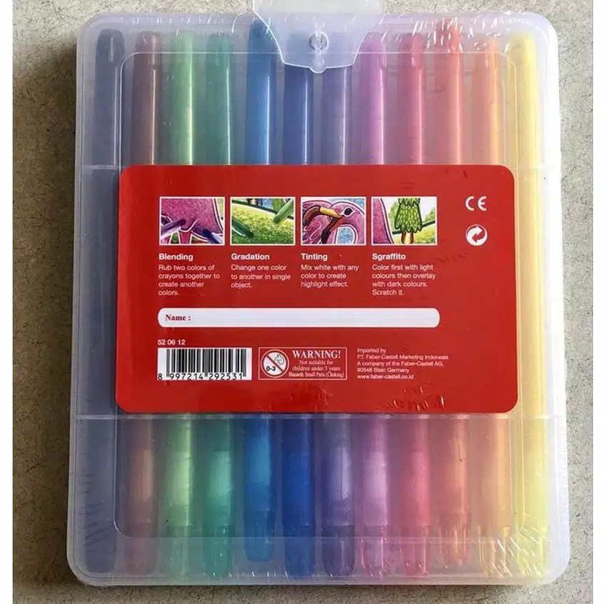 

YUH Twist Crayon / Crayon putar set 12 Faber Castell