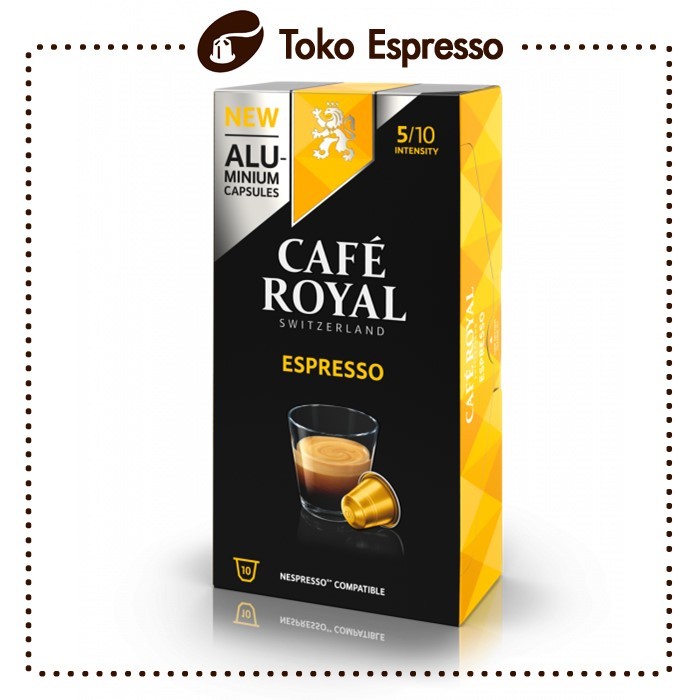 

NEW Nespresso Aluminum Capsule from Cafe Royal Switzerland Pilih Varian - Espresso