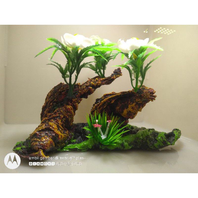 Hiasan akuarium Soliter akrilik aquascape