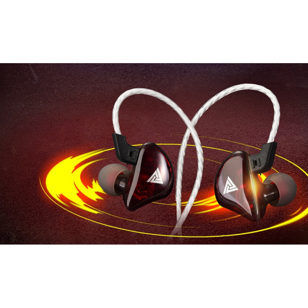 QKZ Earphone HiFi Dengan Mic - QKZ-CK5 - Red