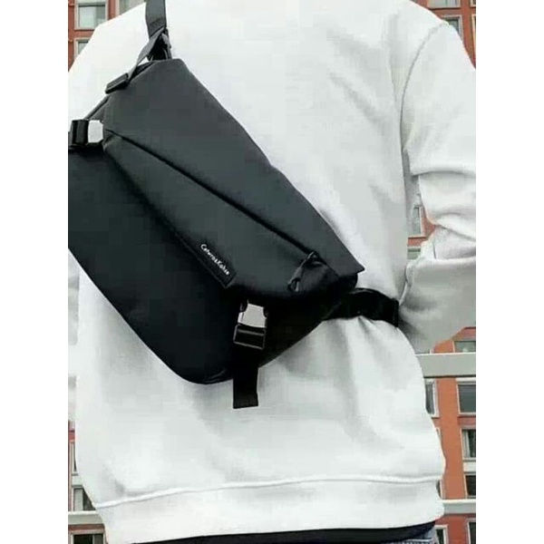 Tas Selempang Pria Anti Air / sling Bag Pria /Tas selempang pria keren LABBIO A02 Warna hitam