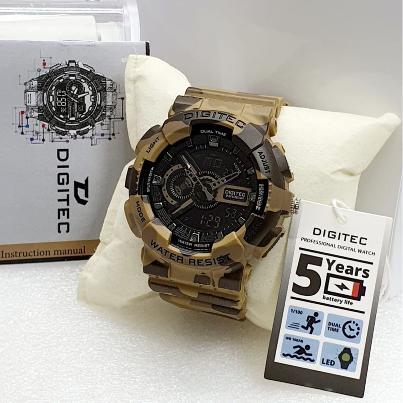 Digitec 2077 / DG 2077 Original Jam Tangan Pria Digitec 2077 motif Loreng Doreng