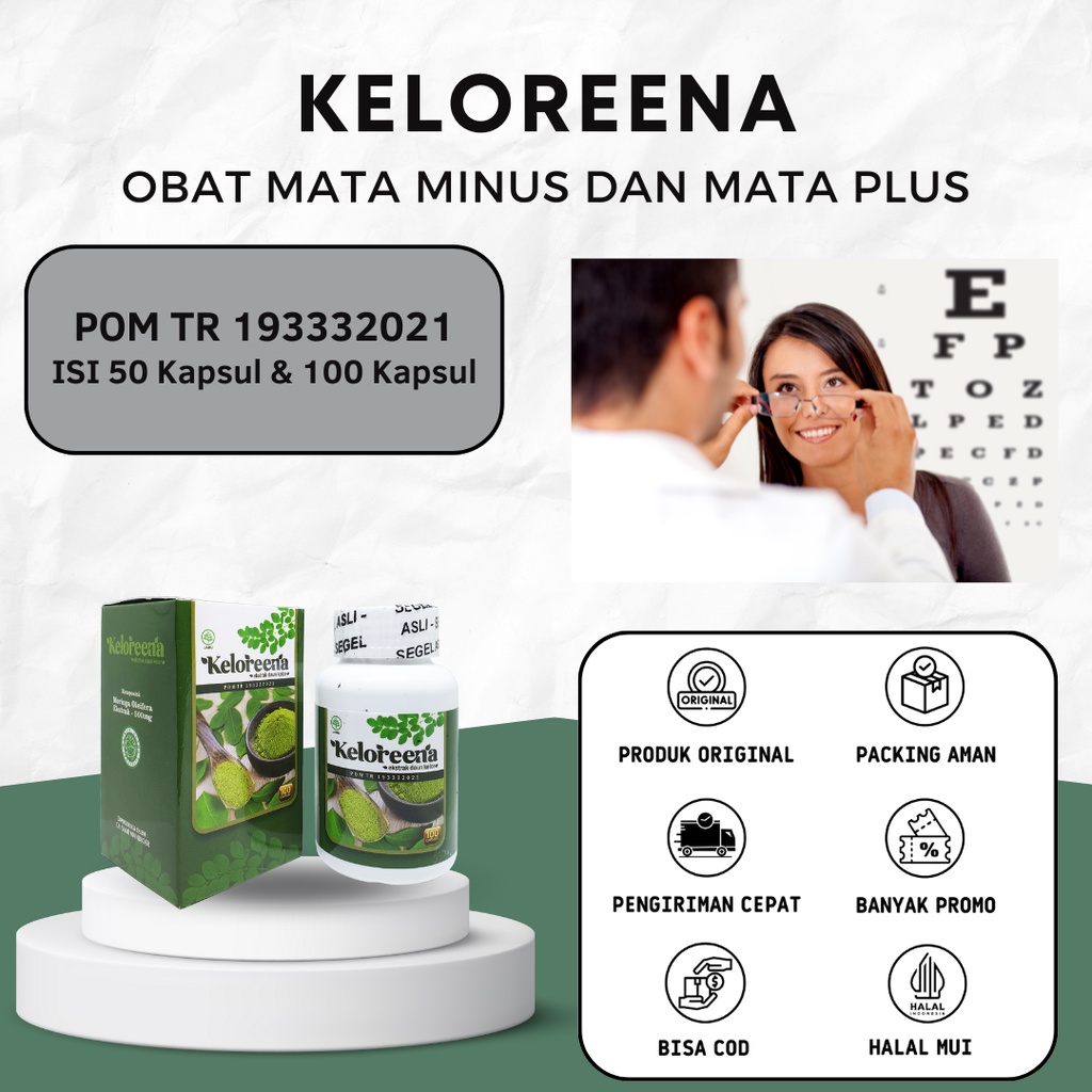 Keloreena Herbal Solusi Mata Minus dan Mata Plus