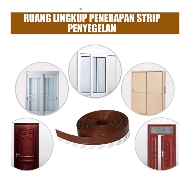 PENUTUP CELAH LUBANG PINTU DOOR SEAL ANTI DEBU BOTTOM SEAL ANTI KECOA SERANGGA PENGHALANG UDARA AC DEBU DOOR STRIP TAPE