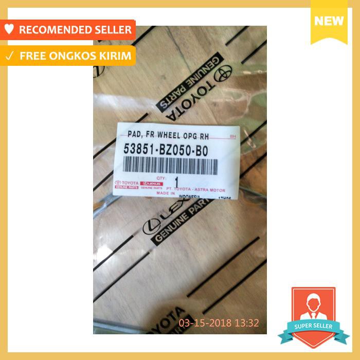 karet list over fender rush warna abu yg nempel di bemper depan ori