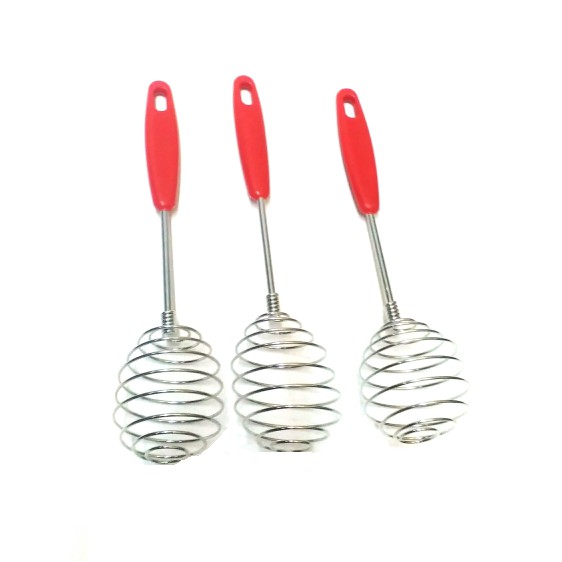 Pengocok Telur Stainless Spiral / Pengocok Adonan / Pengocok Jamu spiral