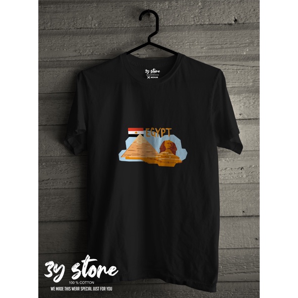 KAOS OLEH-OLEH TRAVELING MESIR PIRAMIDA SPHINX / KAOS TERMURAH / KAOS DISTRO - 3Y STORE