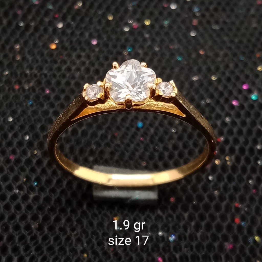 NEW Cincin Emas 17K - 1.9 gr Kadar 750 - CBS100000054