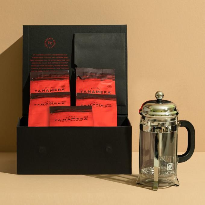 TERBARUU!! HAMPERS TANAMERA COFFEE - THE FRENCH PRESS (BEANS + FRENCH PRESS) TERLARIS
