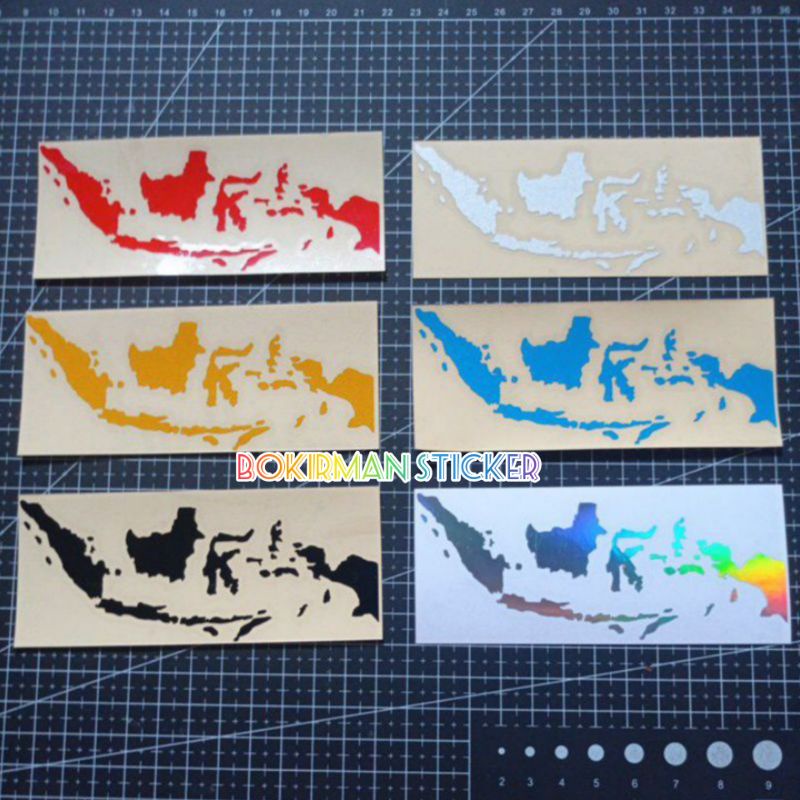 stiker cutting sticker peta Indonesia