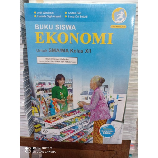 NEW Buku Siswa Ekonomi Kelas Xll Cempaka Putih