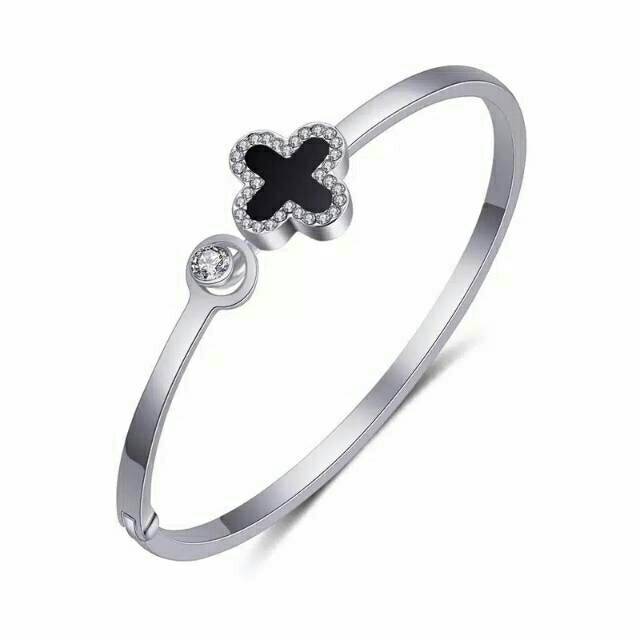 Gelang titanium asli (silver)