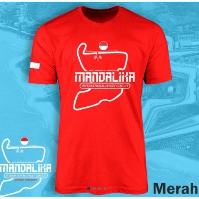 T Shirt Kaos Baju Sirkuit Mandalika moto GP 2022