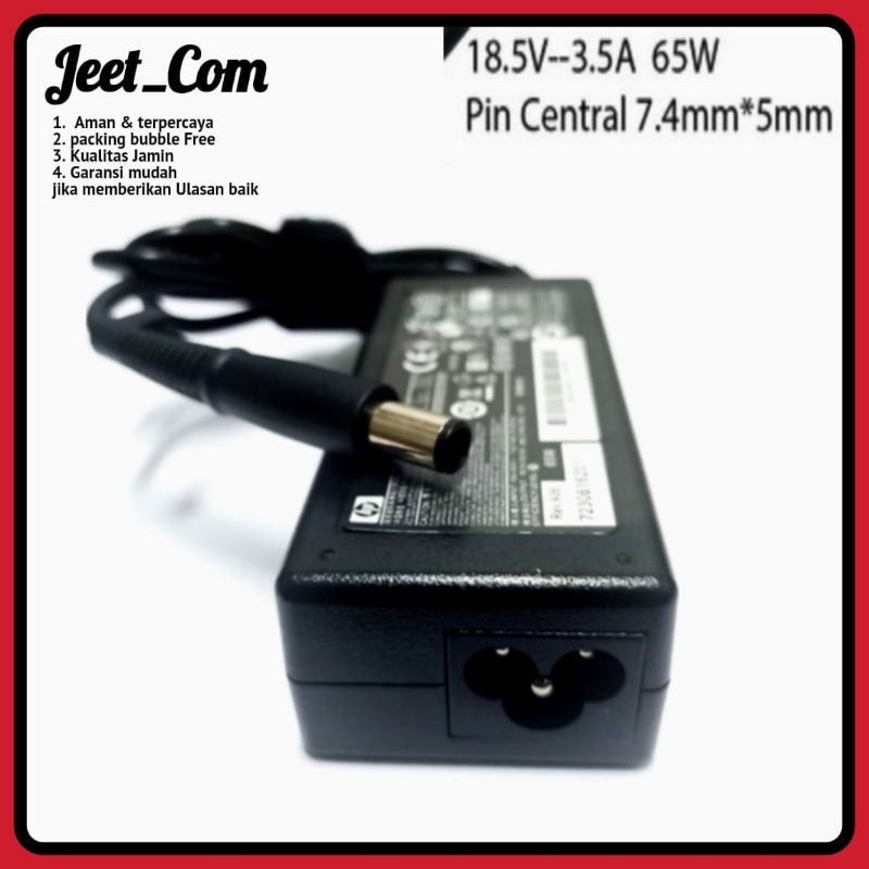 [ Original ] Charger Laptop HP 1000 CQ40 CQ60 Compatible For Output 18.5V 3.5A Free Kabel Power