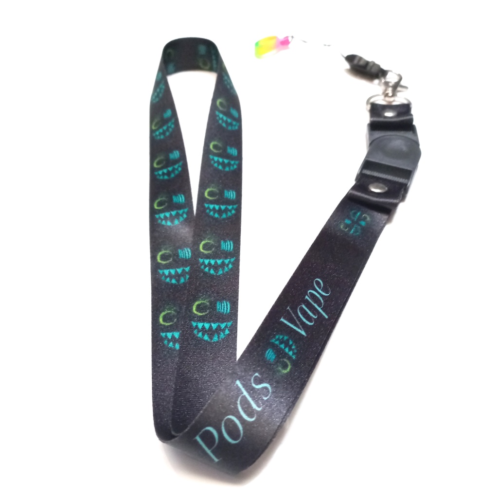 Lanyard Printing Pods Motif Dark Face Free Karet Oring