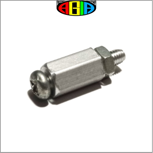 Spacer Metal 1 cm baut dan mur logam dudukan PCB 10mm  10 mm 1cm