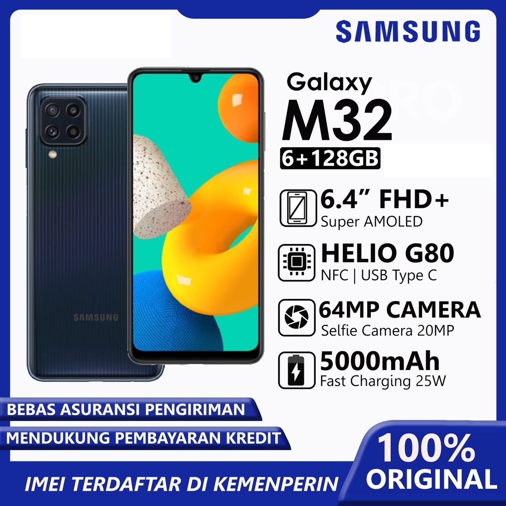 Samsung Galaxy M32 6/128GB NFC - Garansi resmi