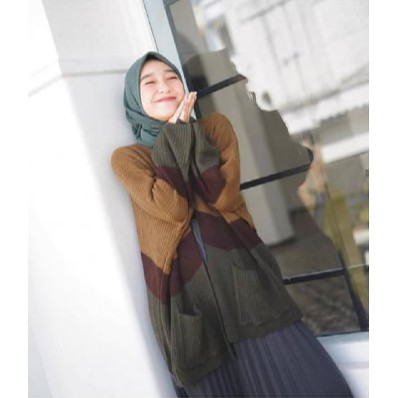 KALILA - CAMEROON Cardy / Cardigan Oversize / Cardigan Rajut Wanita Dewasa / Kardigan Rajut Wanita