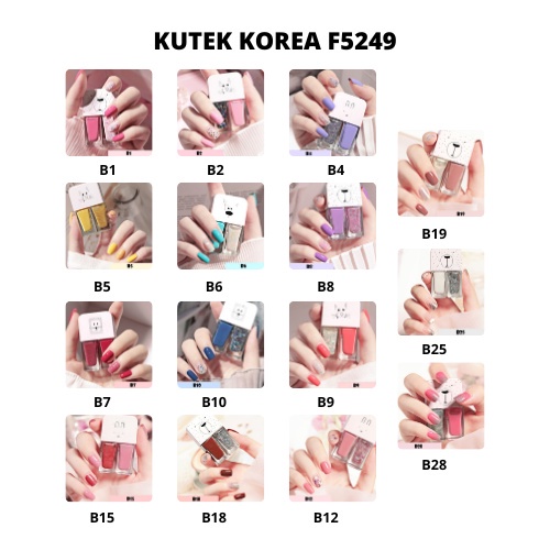 POKY - D8191 Kutek Murah / Kutek No Peel Off / Kutek Import / Kutek Kuku / Nail Polish 2 in 1 / Cat Kuku 2 in 1 Kutek Kuku F5249