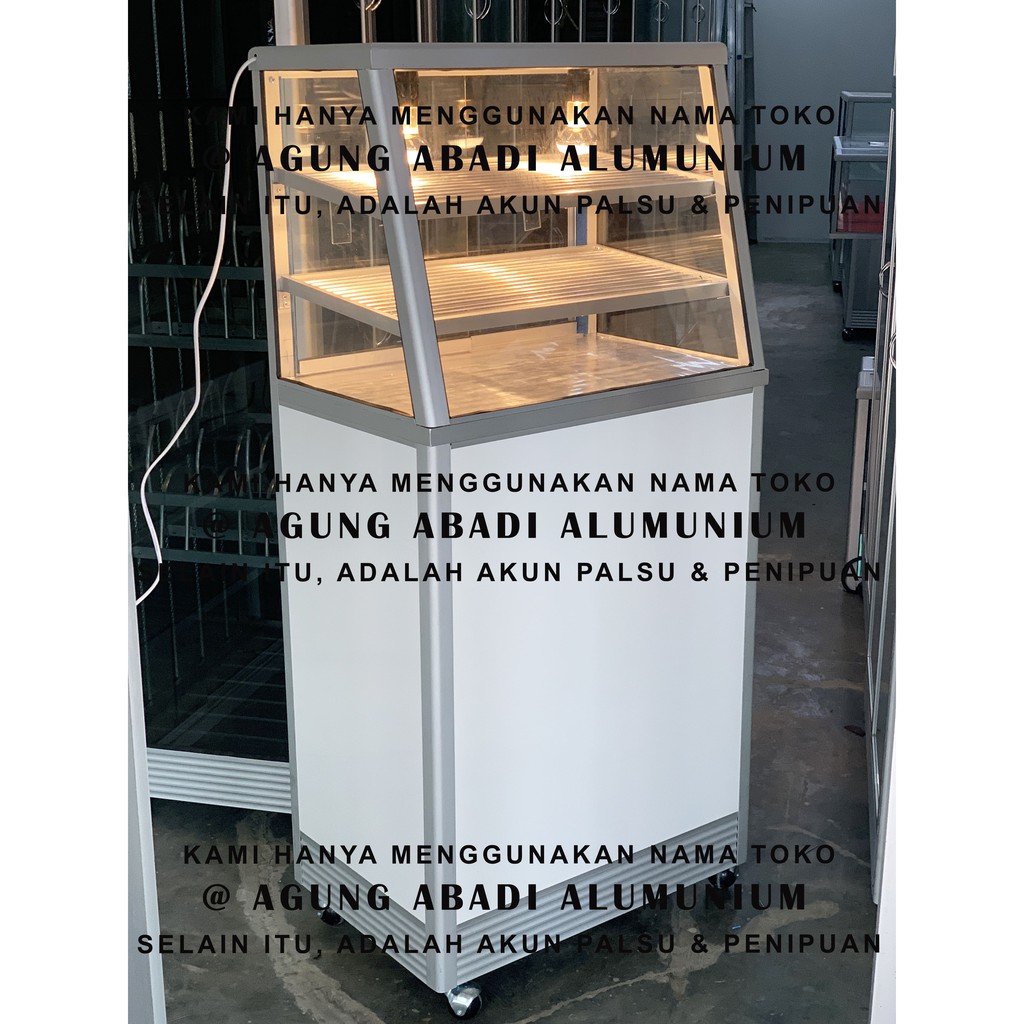 Booth Fried Chicken Ayam 2 Rak 2 Lampu Pemanas Warmer