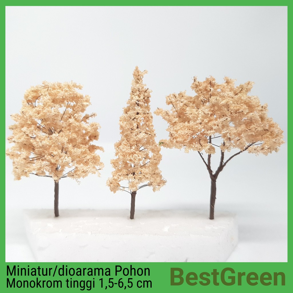 MINIATUR POHON MAKET MONOKROM