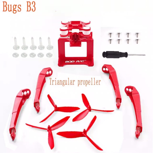 Upgradr Landing Gear + Gimbal TANPA Propeller 3 daun MJX B3