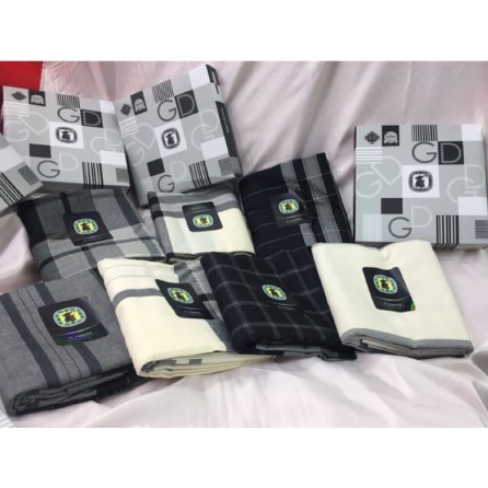 Sarung gajah duduk black and white/sarung gajah duduk asli black and white/bisa COD