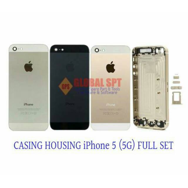 CASING CASSING HOUSING KESING BACK COVER TULANG IPHONE 5G