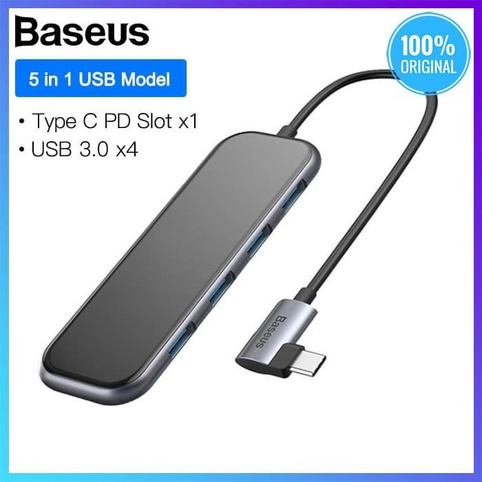 Baseus HUB Multi Functional Type C to USB 3.0 Port HD 4K TF SD PD Mirror Series 7 Original
