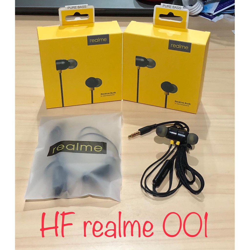 Handsfree MA-10 Earphone Headset Realme Buds 001 Magnet Suara Bagus