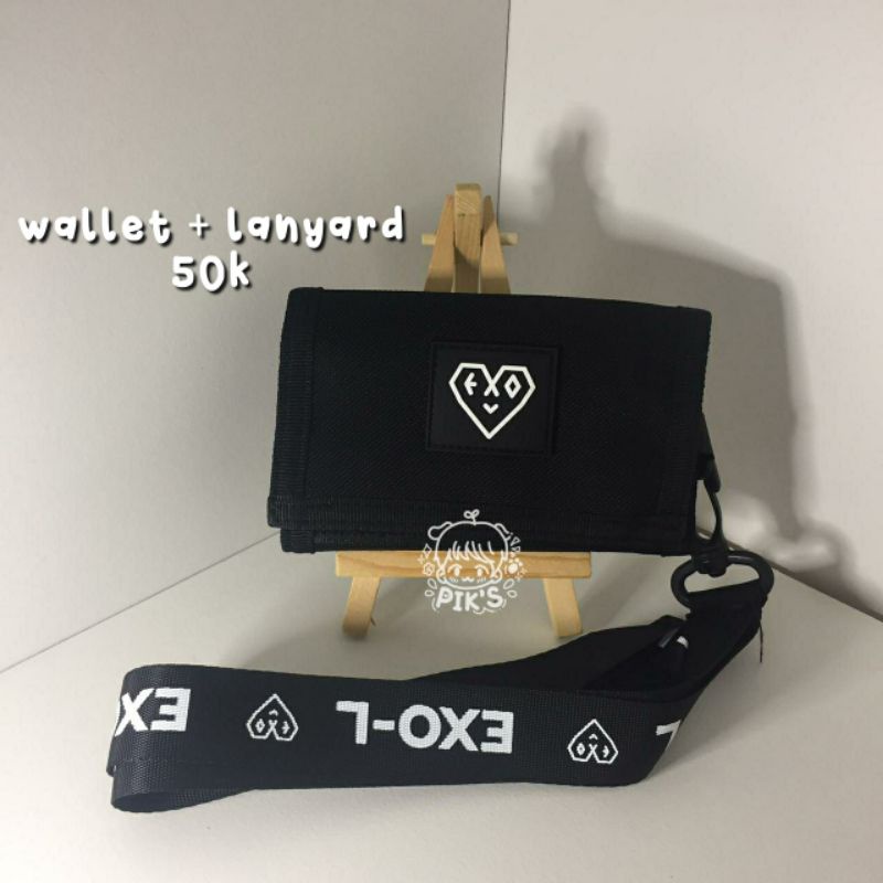 (BOOKED) WALLET + LANYARD OFFICIAL WELKIT EXO 2019 DOMPET EXO (baca deskripsi)
