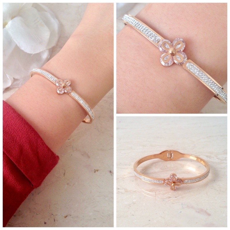 Gelang van cleef mata kristal titanium