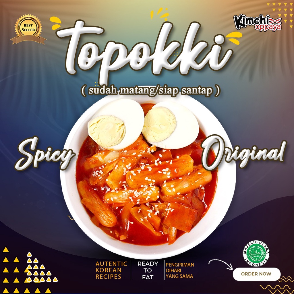

Tokpokki Japchae ( Topoki dan japchae) Siap Makan Instant Delivery