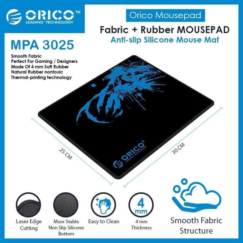 RUBBER MOUSE PAD ORICO MPA3025 | Mouse Pad