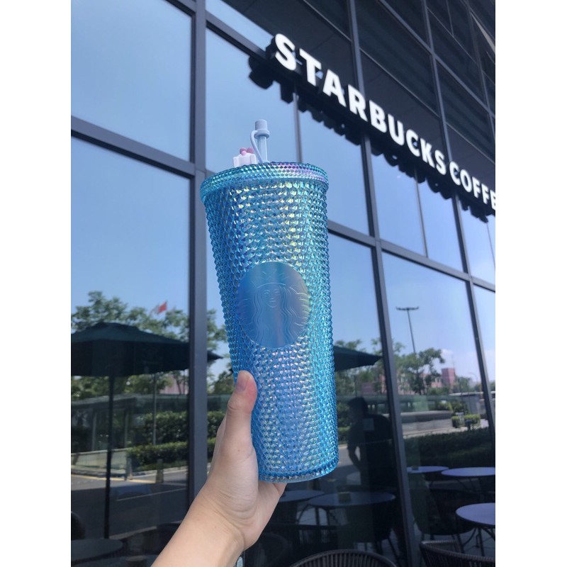 Starbucks China 2020 Autumn Edition Rabbit Moon edition Blue Blink Studded cold Cup tumbler 710ml