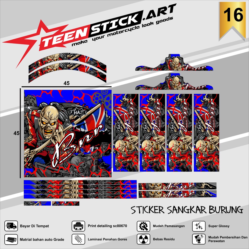 Stiker Decal SANGKAR KOTAK KICAU MANIA Sangkar EBOD JAYA Sangkar ORIQ JAYA Sangkar Kicau MANIA KACER