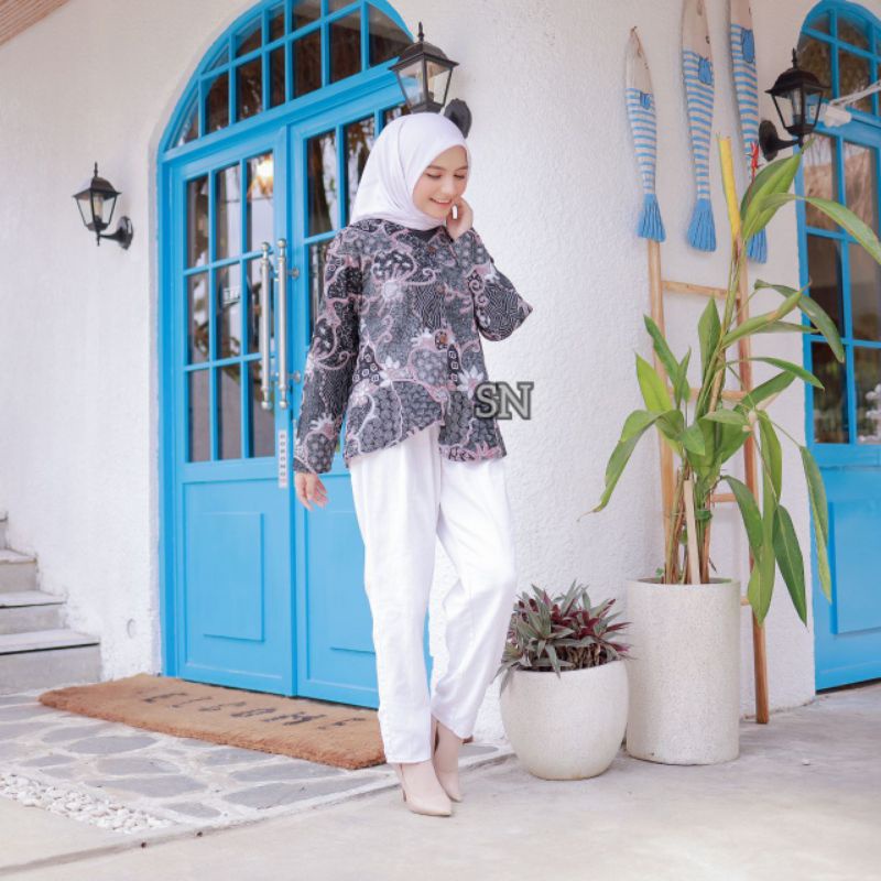 Atasan Batik Wanita PPBTK07 Modern Batik murah Cassual Atasanbatik Wanitabatik /-Isma