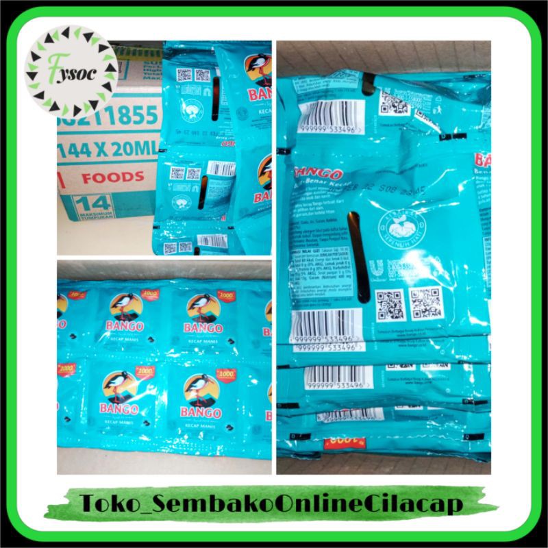 BANGO KECAP MANIS 20ML RENCENG SACHET ECER RP1.000