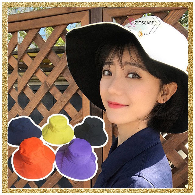 [READY STOK COD] TOPI PANTAI WANITA /PRIA MODEL KOREA TEPI LEBAR TOPI SAWAH PANCING fisherman cap ZK