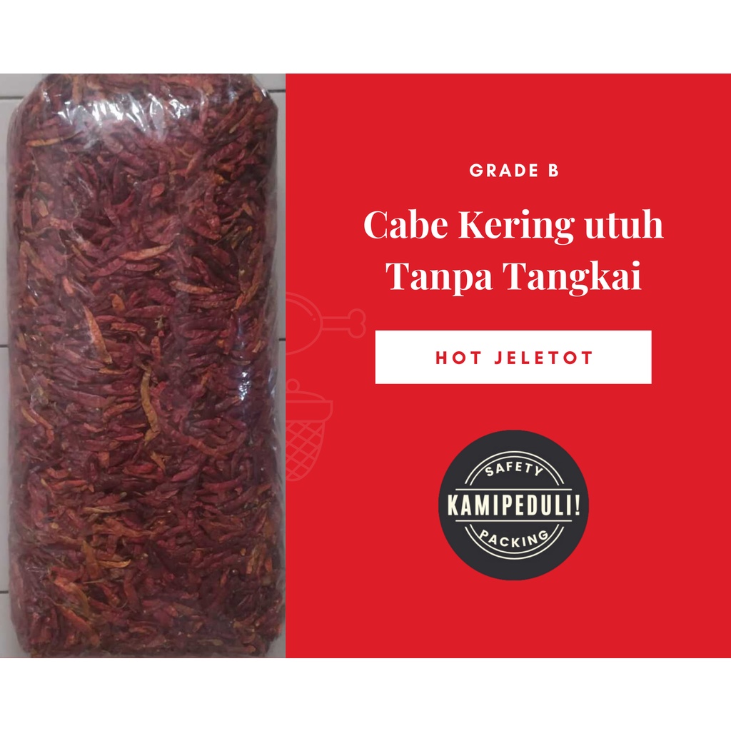 

LAKU Cabe Pedas Kering Tanpa Tangkai Kemasan 5 Kg