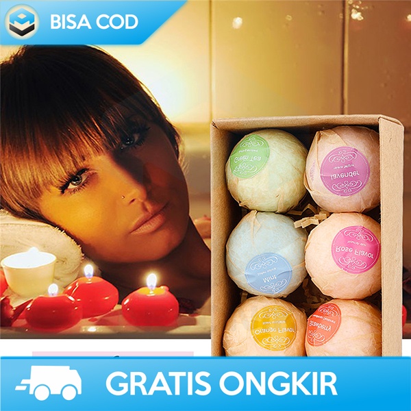 SALT BATH BOMBS BATHUB BY BATHE PROJECT 6 IN 1 BUBBLE BUSA SABUN MANDI