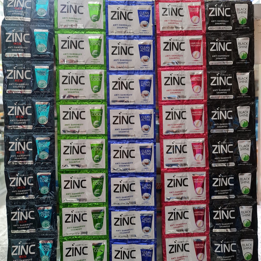 SHAMPOO ZINC 1 RENCENG ISI 12 SACHET