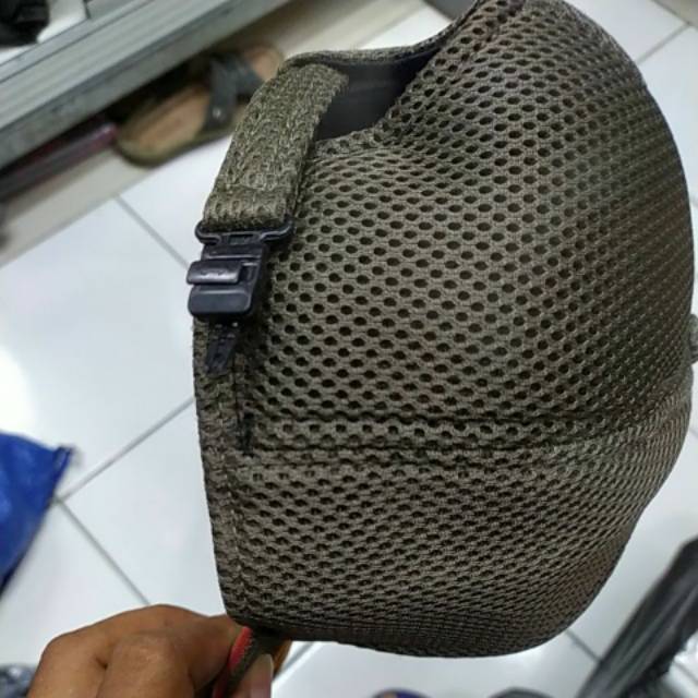 TOPI POLPP hitam dan hijau