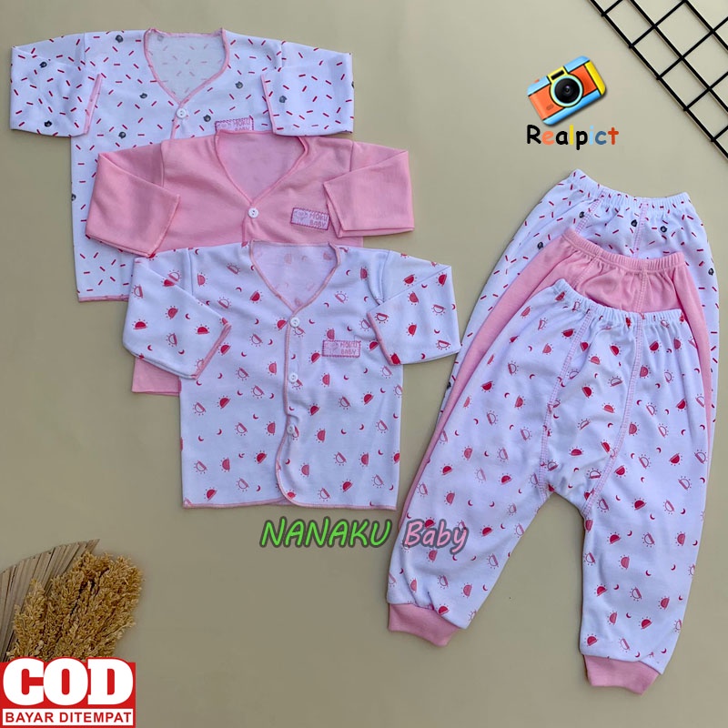 18 PCS Paket Lahiran Bayi Baru Lahir Paket Newborn Serian Pink Usia 0-3 bulan Ana Baby