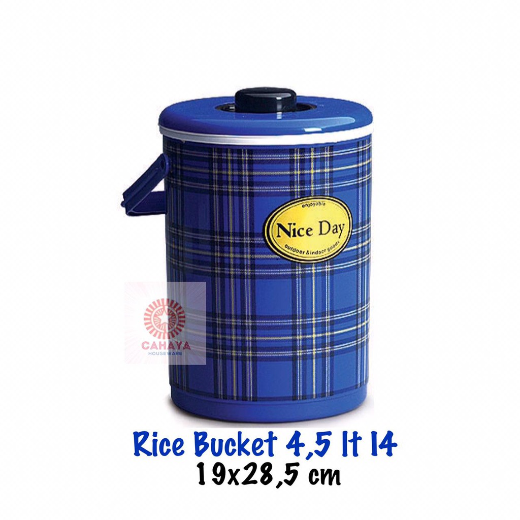 Thermos Tempat Nasi Rice and Ice Bucket 4.5Liter I-4 Lion Star Cooler Box Es Batu Tempat Ice Cream