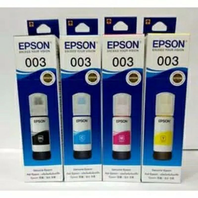 Tinta Epson 003 black, c, m, y epson L1110. L3110. L3150. L5190