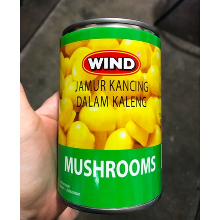 

WIND Jamur Kancing Dalam Kaleng 425g/Jamur Kancing/Jamur Kaleng/Moko/Mushroom